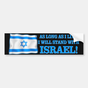 Pegatina Para Coche Me coloco con Israel