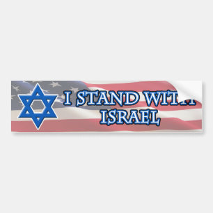 Pegatina Para Coche Me coloco con Israel