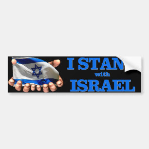 Pegatina Para Coche Me coloco con Israel