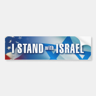 Pegatina Para Coche Me coloco con Israel