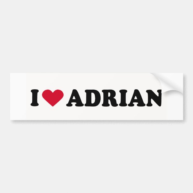 PEGATINA PARA COCHE ME ENCANTA ADRIAN (Frente)
