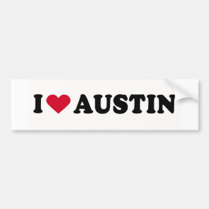 PEGATINA PARA COCHE ME ENCANTA AUSTIN