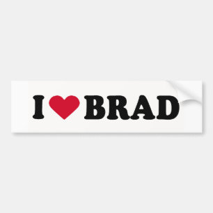 PEGATINA PARA COCHE ME ENCANTA BRAD