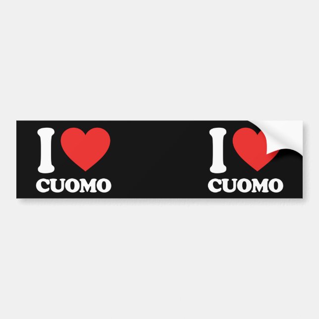 Pegatina Para Coche Me encanta Cuomo (Frente)