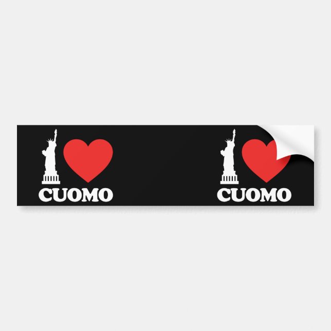 Pegatina Para Coche Me encanta Cuomo| Estatua de la Libertad (Frente)