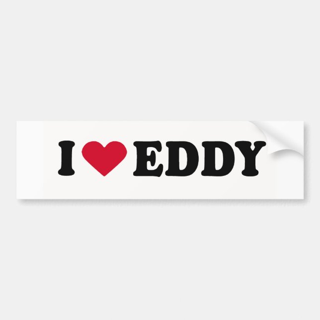 PEGATINA PARA COCHE ME ENCANTA EDDY (Frente)