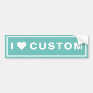 Pegatina Para Coche Me encanta el Personalizado Bumper Sticker