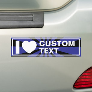 Pegatina Para Coche Me encanta el retro personalizado