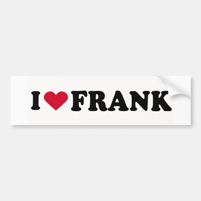 PEGATINA PARA COCHE ME ENCANTA FRANK (Frente)