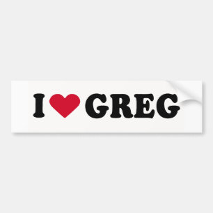 PEGATINA PARA COCHE ME ENCANTA GREG