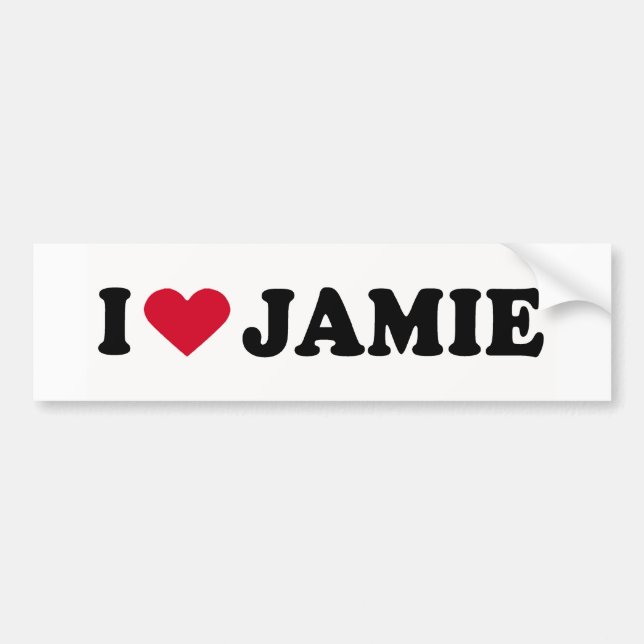 PEGATINA PARA COCHE ME ENCANTA JAMIE (Frente)
