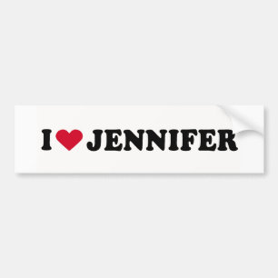 PEGATINA PARA COCHE ME ENCANTA JENNIFER