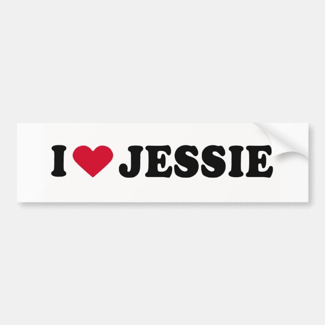 PEGATINA PARA COCHE ME ENCANTA JESSIE (Frente)