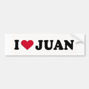 PEGATINA PARA COCHE ME ENCANTA JUAN