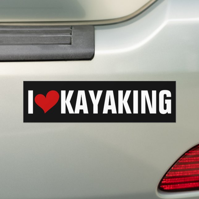 PEGATINA PARA COCHE ME ENCANTA KAYAKING (en coche)