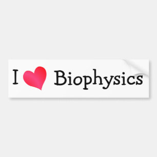 Pegatina Para Coche Me encanta la biofísica