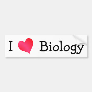 Pegatina Para Coche Me encanta la biología
