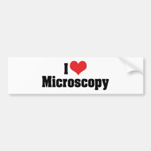 Pegatina Para Coche Me encanta la microscopía del corazón