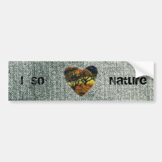 Pegatina Para Coche Me encanta la Naturaleza