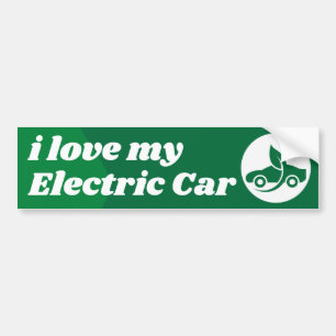 Pegatina Para Coche me encanta mi auto eléctrico