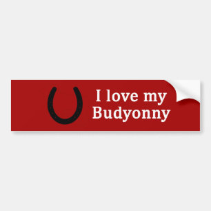 Pegatina Para Coche Me encanta mi caballo de Budyonny