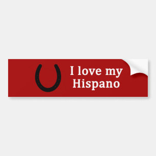 Pegatina Para Coche Me encanta mi caballo hispano