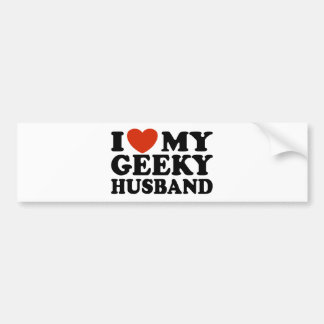Pegatina Para Coche Me encanta mi marido Geeky