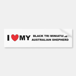 Pegatina Para Coche me encanta mi mini australiana tri negro