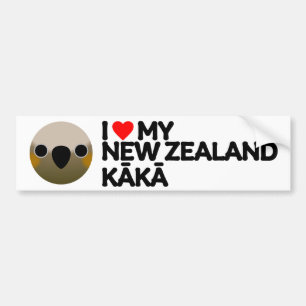Pegatina Para Coche ME ENCANTA MI NUEVA ZELANDIA KĀKæ