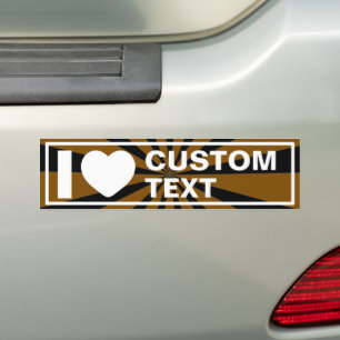 Pegatina Para Coche Me encanta personalizado vintage