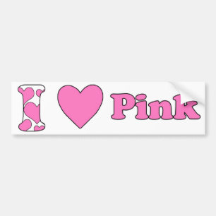 Pegatina Para Coche Me encanta Pink