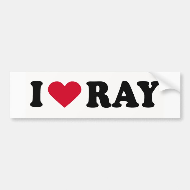 PEGATINA PARA COCHE ME ENCANTA RAY (Frente)