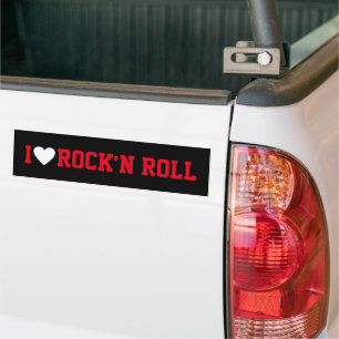 Pegatina Para Coche me encanta rock'n roll
