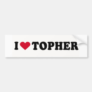 PEGATINA PARA COCHE ME ENCANTA TOPHER
