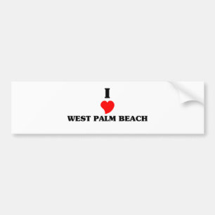 Pegatina Para Coche Me encanta West Palm Beach