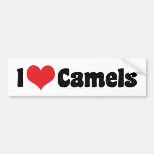 Pegatina Para Coche Me Encantan Camellos Corazón