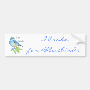 Pegatina Para Coche Me encantan los Bluebirds, la colección de aves