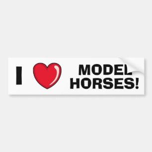 Pegatina Para Coche Me encantan los caballos modelo