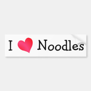 Pegatina Para Coche Me encantan los fideos