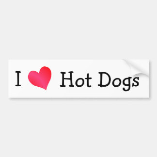 Pegatina Para Coche Me encantan los perros calientes