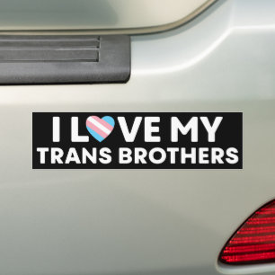 Pegatina Para Coche Me encantan mis hermanos transgénero LGBT
