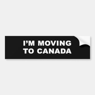 Pegatina Para Coche Me estoy trasladando a Canadá