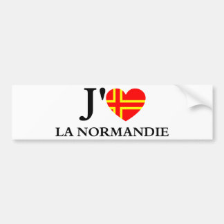 Pegatina Para Coche Me gusta a Normandía