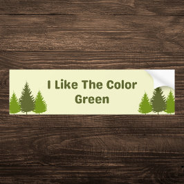 Pegatina Para Coche Me gusta el bosque verde de colores
