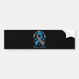 Pegatina Para Coche Me Pongo Azul Por Alguien Que Amo La Diabetes Tipo