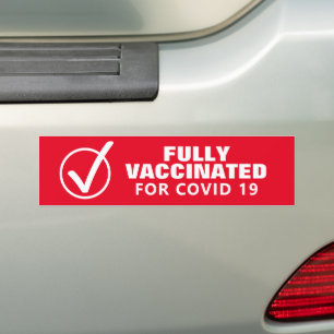 Pegatina Para Coche Me vacunaron para la vacunación covid pro