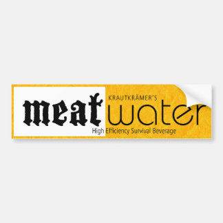 Pegatina Para Coche MeatWater Bumpersticker