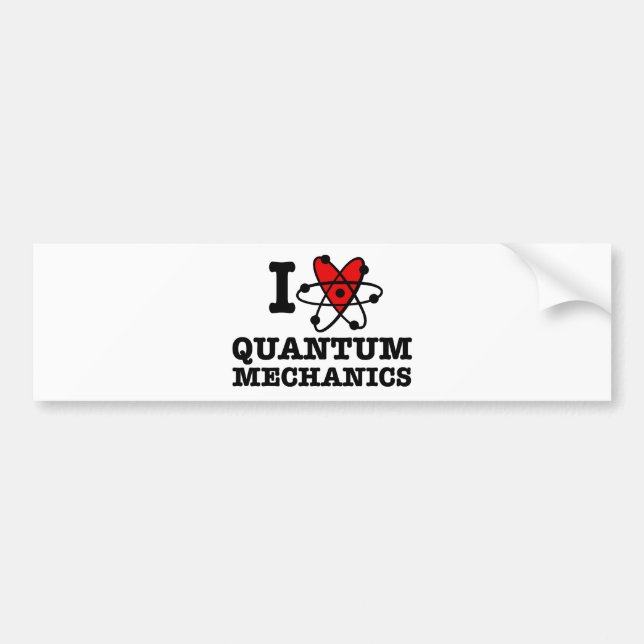 Pegatina Para Coche Mecánica cuántica (Frente)