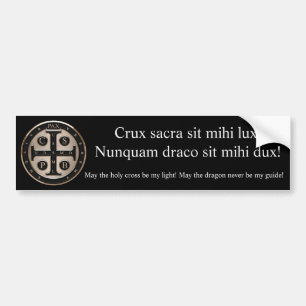 Pegatina Para Coche Medalla del St. Benedicto