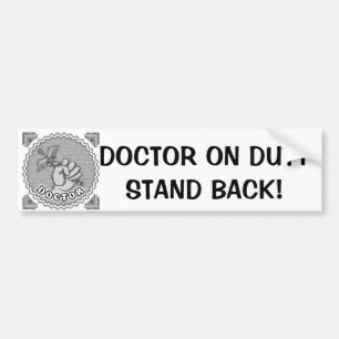 Pegatina Para Coche Médica Caduceus Hand Bumper Sticker